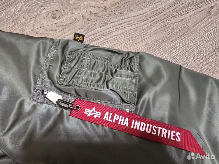 Бомбер Alpha industries MA-1 Gun metal размер XL