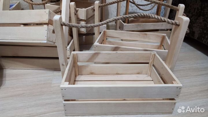 Ящики деревянные для подарков