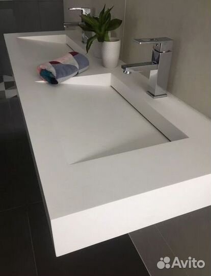 Раковина из керамогранитной плитки