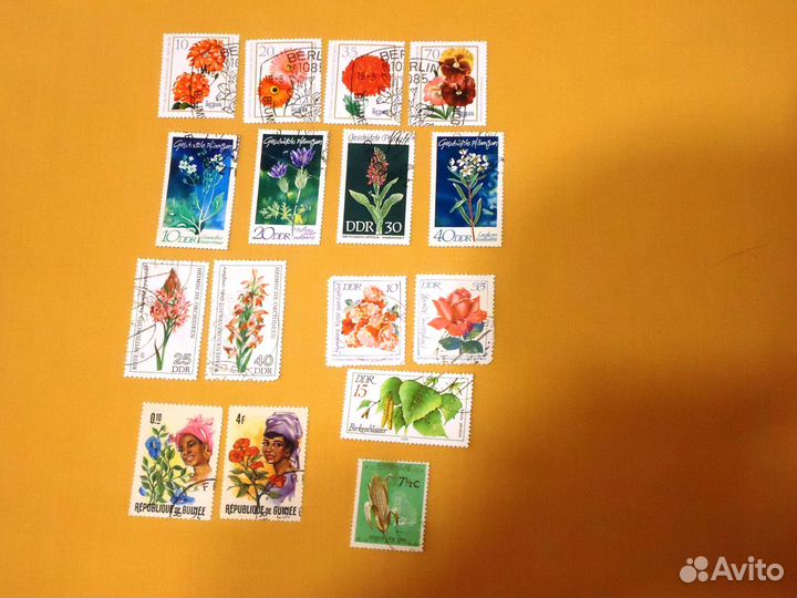 Коллекция марок советских времен, тема 