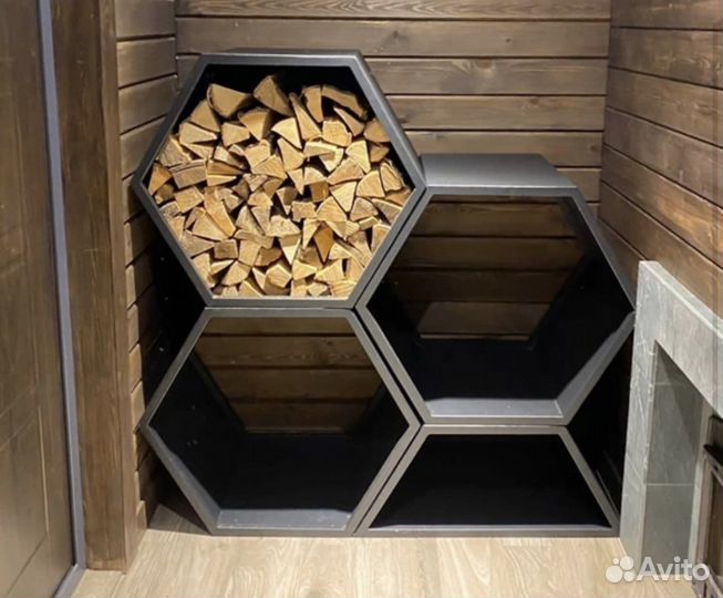 Дровница Соты Big