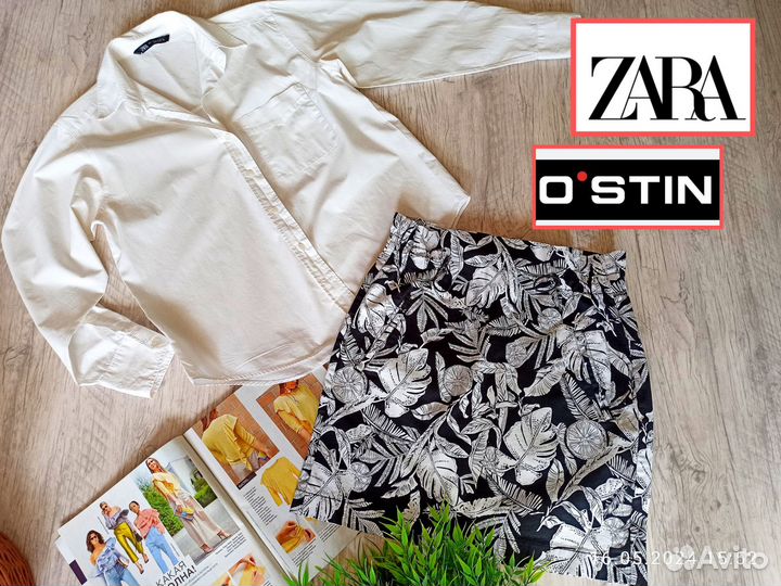 Женские вещи пакетом 44-46 Zara рубашка