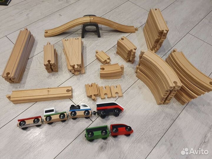 Игрушки деревянная железная Дорога IKEA