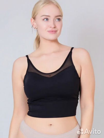 Спортивный топ бра s m 42-44 лонгслив