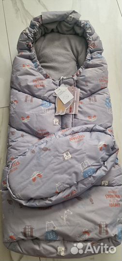Зимний конверт в коляску leokid