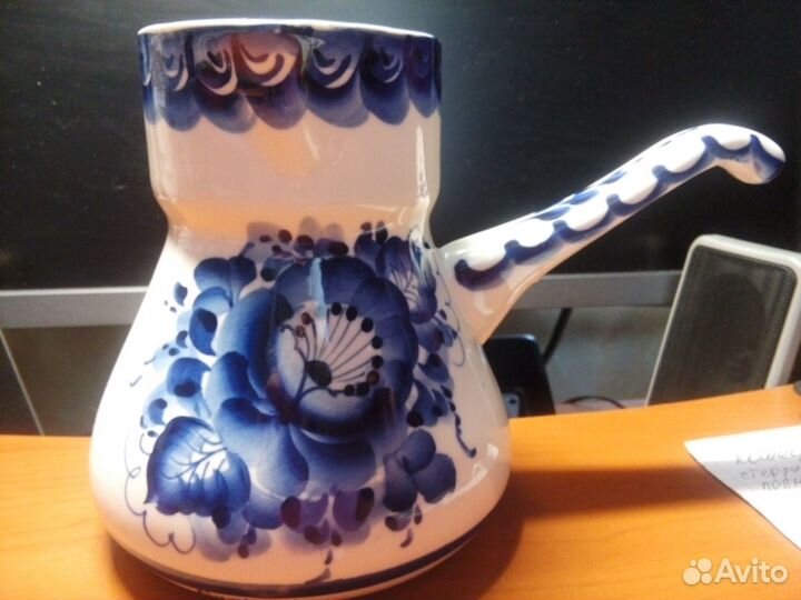 Турка керамическая гжель новая