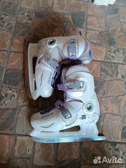 Коньки ледовые раздвижные oxelo 28-30,32-34