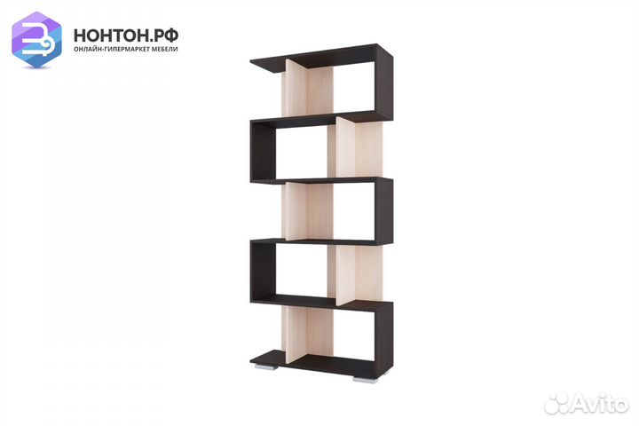 Стеллаж №3 дуб венге / дуб млечный