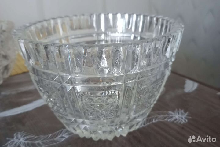 Салатник хрустальный большой