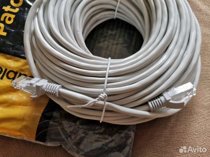 Кабель 30м патч-корд для интернета провод
