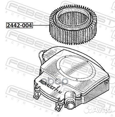 Фильтр воздушный 2442-004 2442-004 Febest