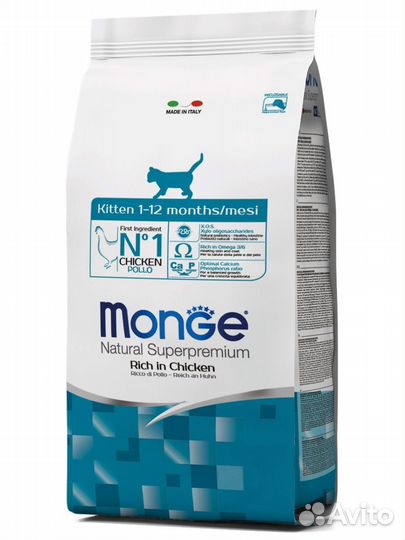 Monge Kitten Chicken Корм для котят и кошек Монж