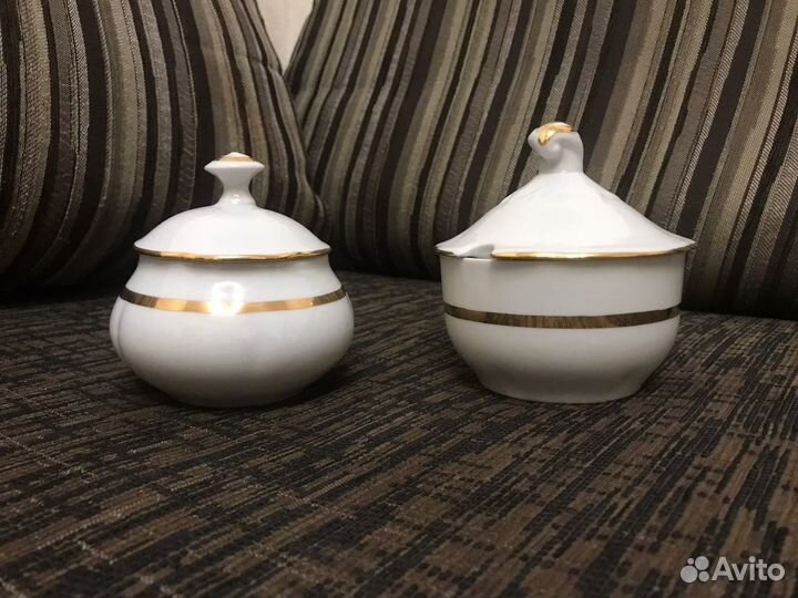 Набор Сахарница, Конфитюрница, Чашки, Блюдца