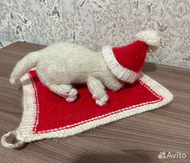 Игрушка реалистичный спящий котенок