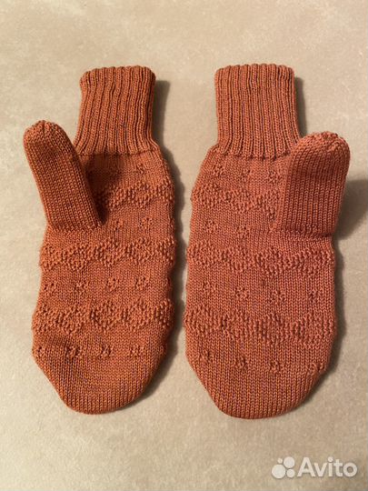 Варежки зимние женские, двойные