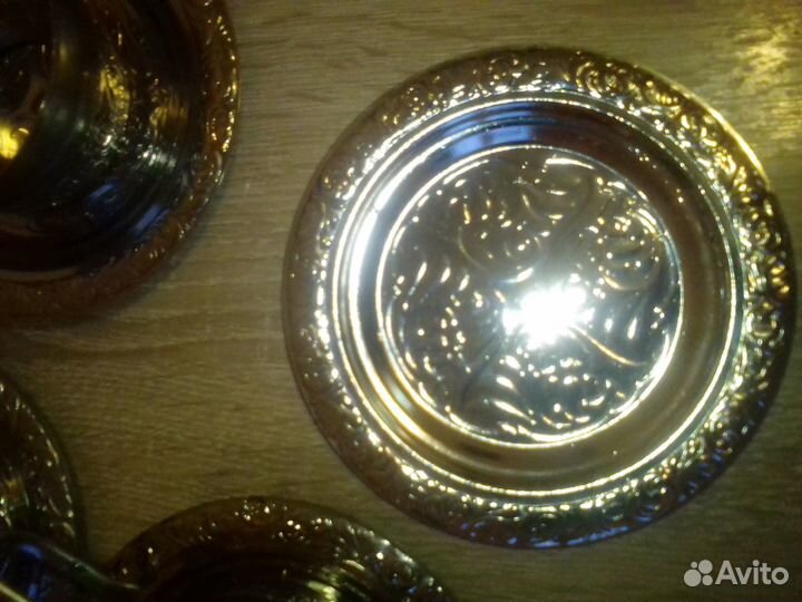 Подстаканники и блюдца СССР мнц