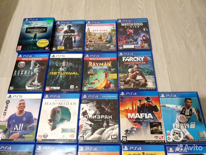 Диски игры для ps4