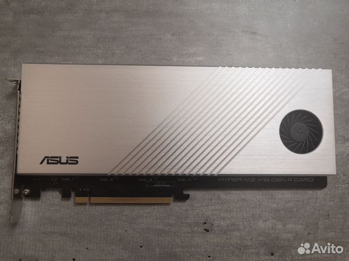 Плата расширения asus hyper m.2 x16 gen 4 card