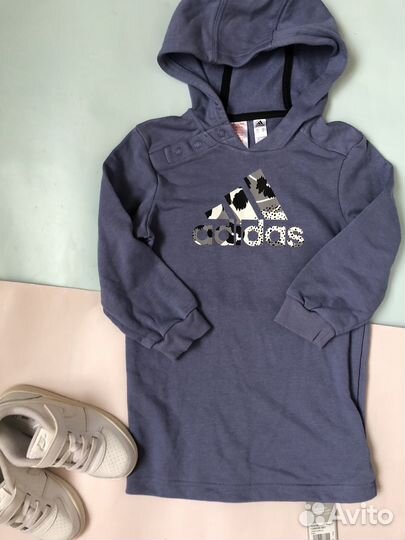 Толстовка-платье adidas для девочки 2-3 года