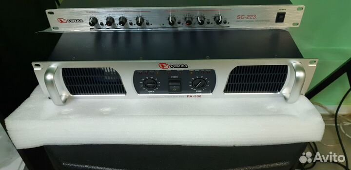 Усилитель мощности volta pа-500. 2 по 500Вт новый