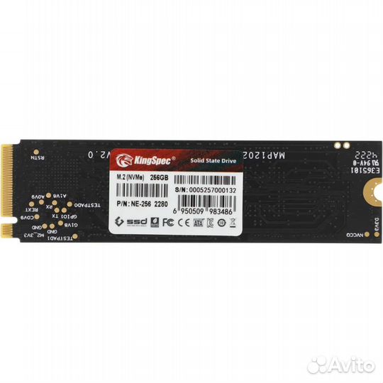 SSD KingSpec 256gb M.2 PCI-e NE-256 2280