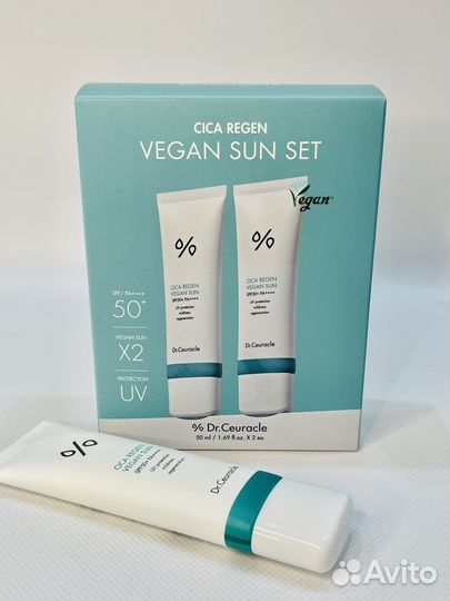 Dr ceuracle крем spf Cica Vegan Regen Sun 50+50