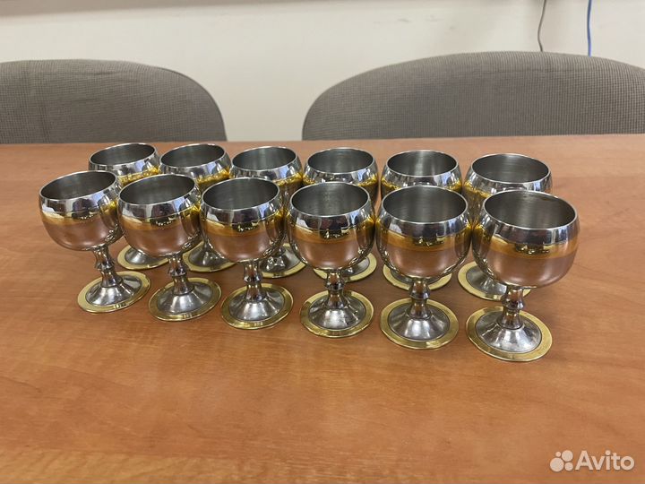 Рюмки, блюдца, пепельница и ведерко Цептер Zepter