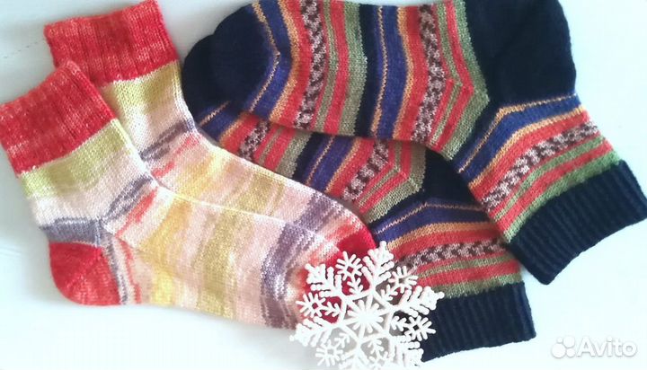 Вязаные носки на заказ и в наличии. любой размер