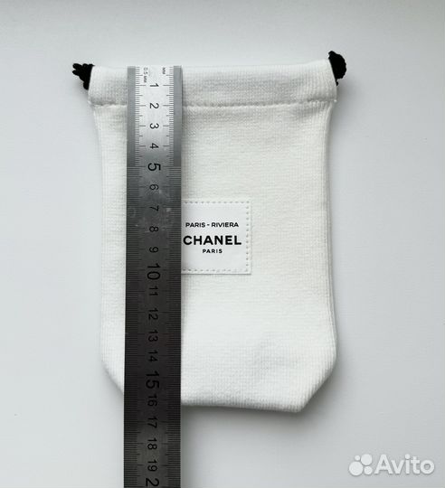 Chanel мешочек чехол косметичка белая