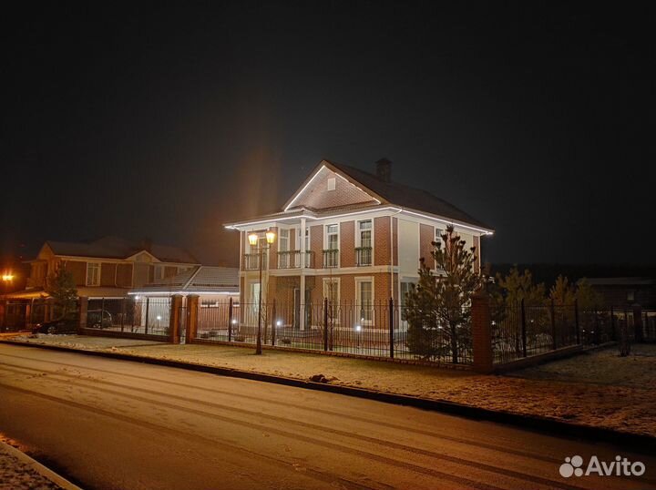 Контурное освещение домов