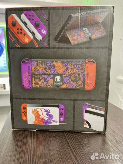Nintendo Switch oled Pokemon новая прошитая. 256gb