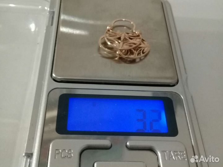 Золотые серьги 585пр