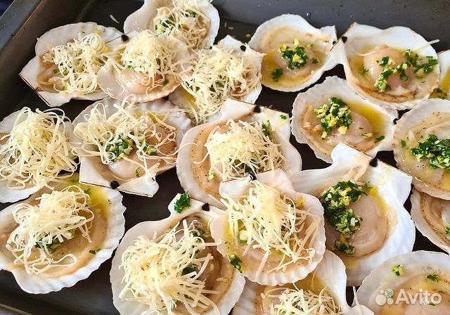 Гребешок на полустворке