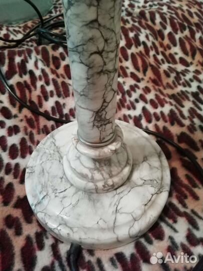 Лампа СССР настольная мрамор