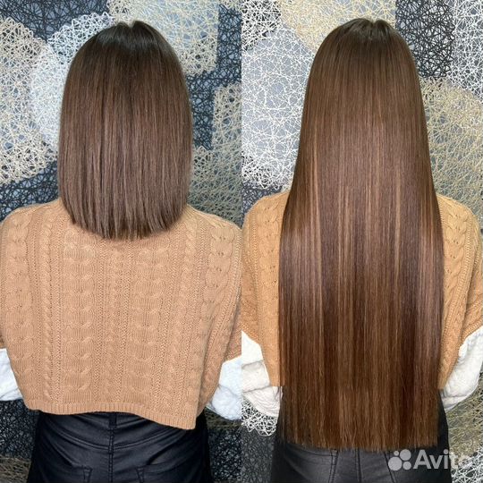 Капсульное наращивание волос премиум качества