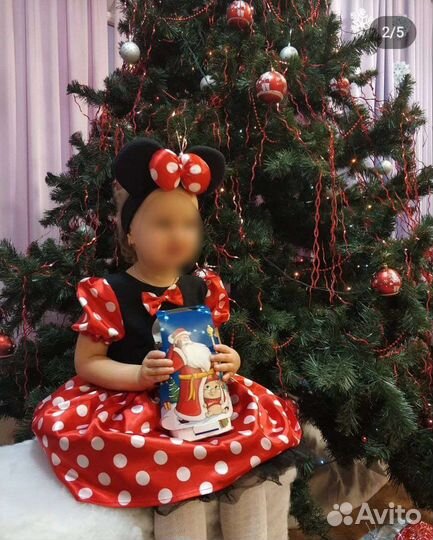Новогодний костюм для девочки Минни Маус