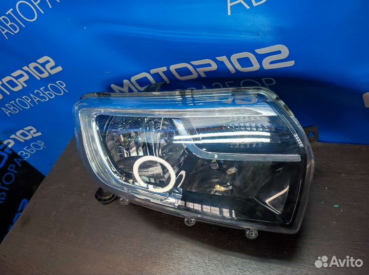 Правая фара с дхо Renault Logan 2 Рест