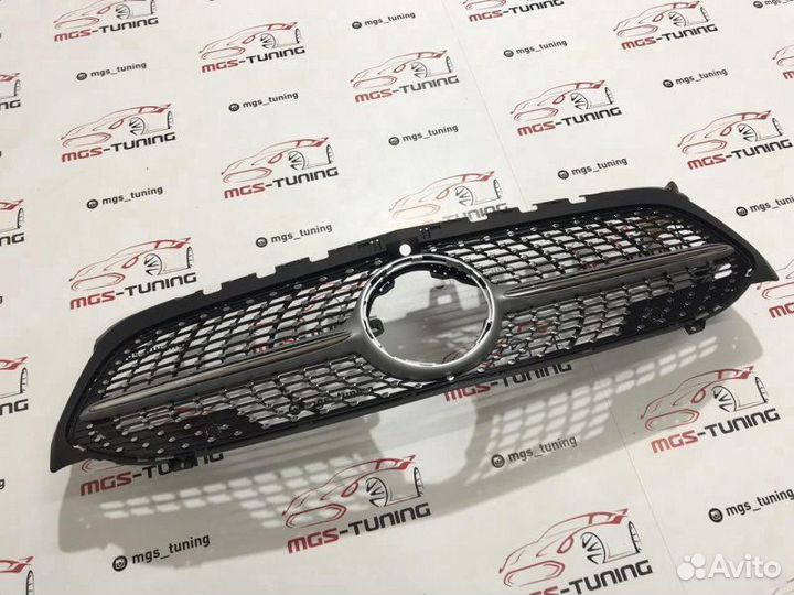 Решетка A-class w177 Diamond Silver П/К
