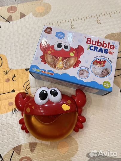 Игрушка для ванной bubble crab