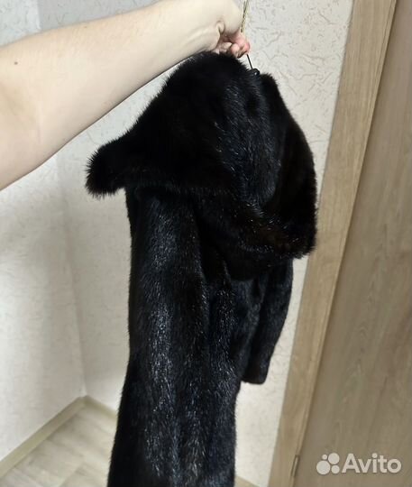 Шуба норковая 42 44 короткая с капюшоном