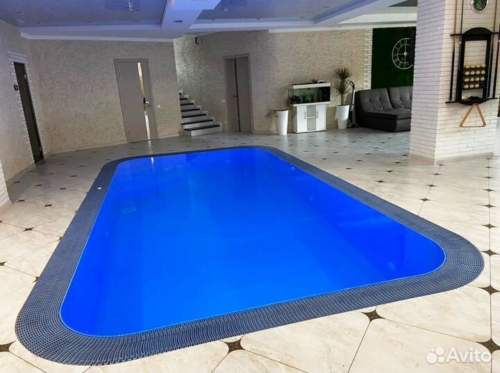 Бассейн переливной 6x3 полипропиленовый