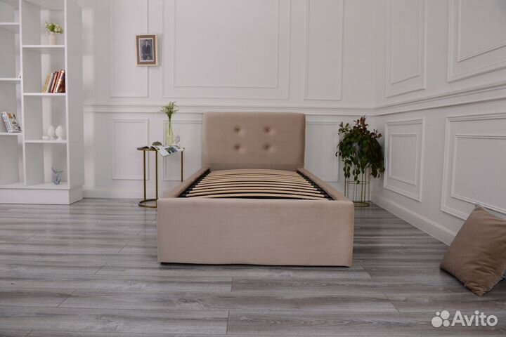 Кровать новая 80х200 Роза велюр