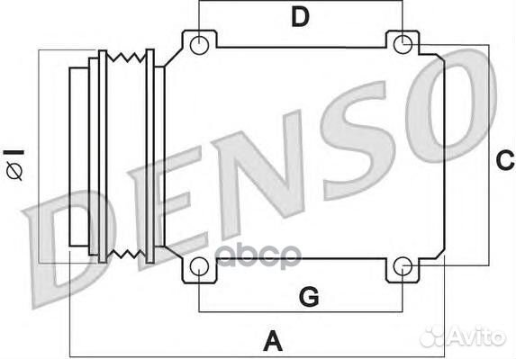 Компрессор кондиционера DCP45005 Denso