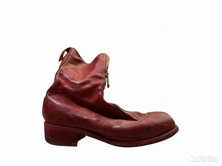 Ботинки guidi красные