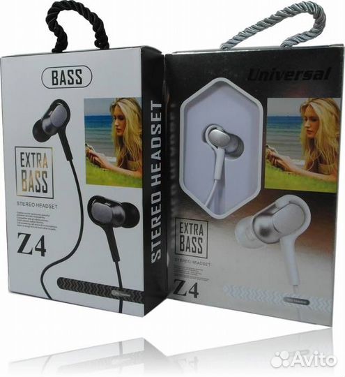 Наушники Z4 с микрофоном, Сталь