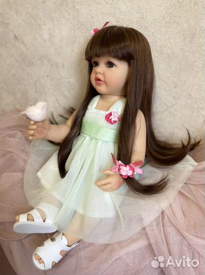 Кукла Реборн, 55-56 см, Можно купать