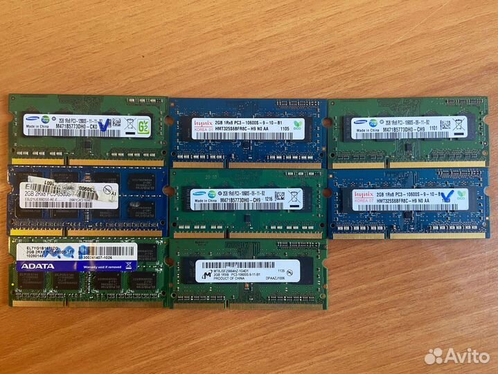 Оперативная память для ноутбука DDR3/DDR4