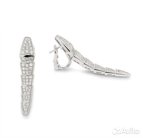 Серьги с бриллиантами Bvlgari Serpenti