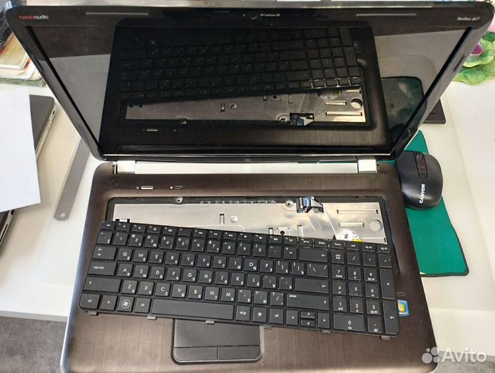 Разборка ноутбука dv7 6101er