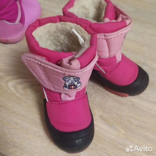Зимние ботинки для девочки демар 22-23